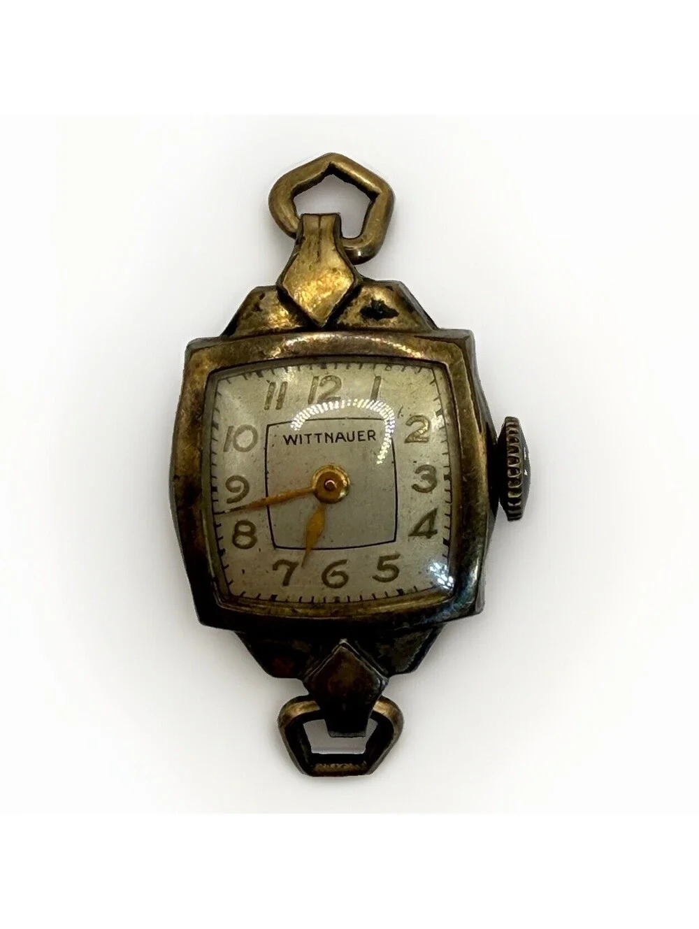 Vintage Wittnauer Womens Art Deco Watch Head Mechanical Manual Wind Up